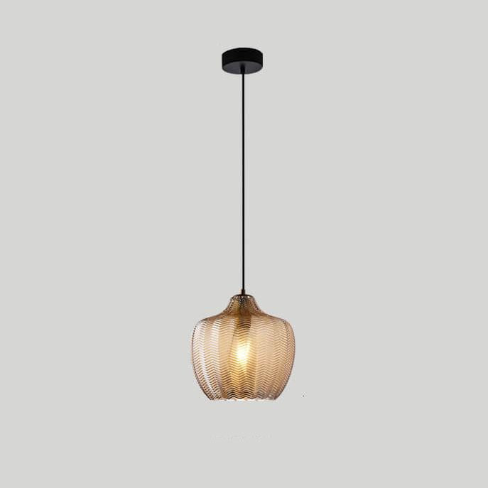 AetherGlass | Stylish Modern Wavy Glass Pendant Light Fixture 18