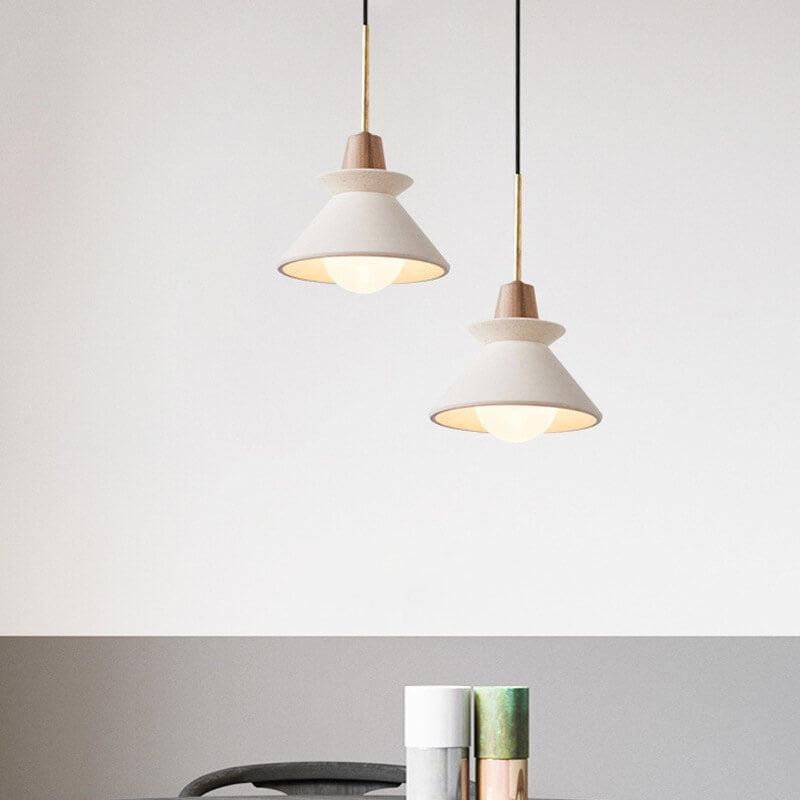 CementGlow | Sleek Modern Tapered Pendant Light Fixture 12