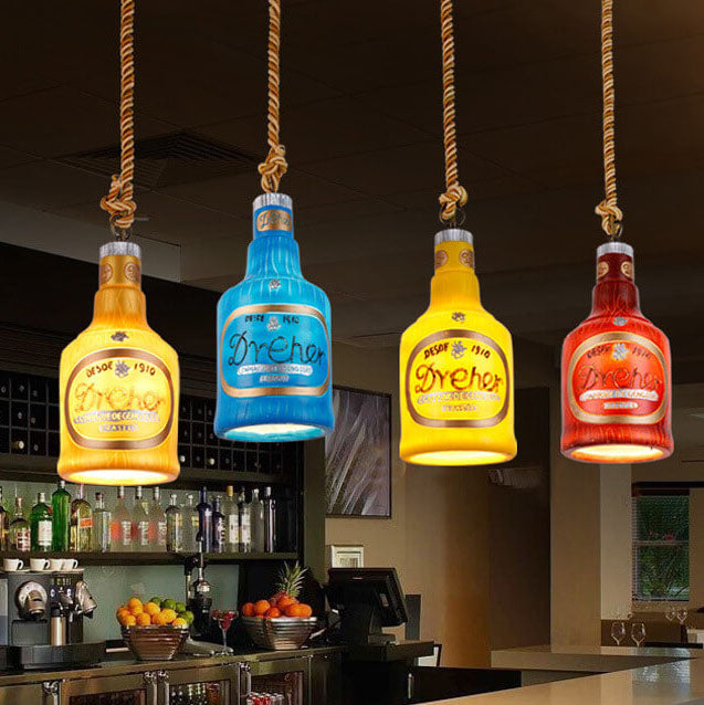ColorSplash | Vibrant Industrial Resin Pendant Light Fixture 12