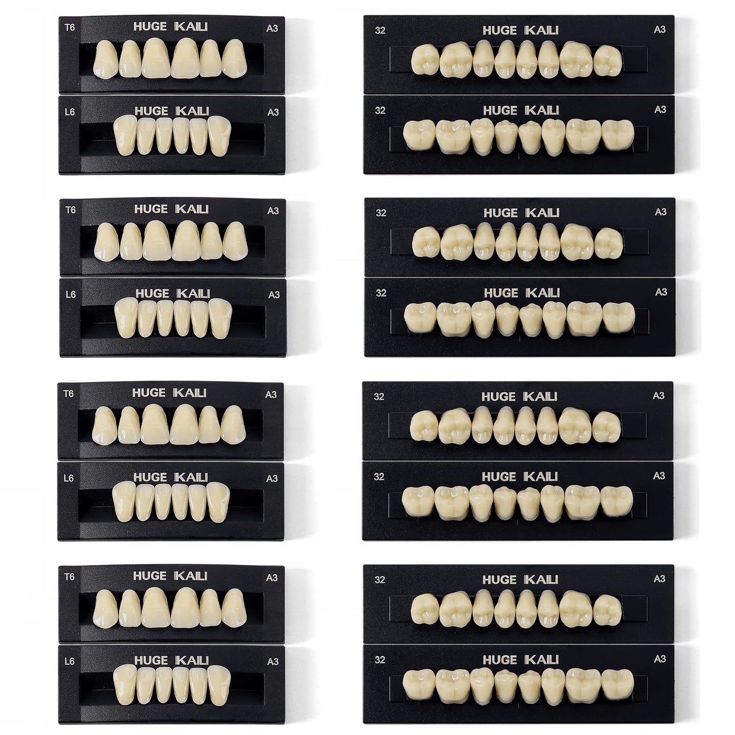 Dental Acrylic Resin Teeth Set | 112 Pcs Realistic Dentures for Natural Smiles 10