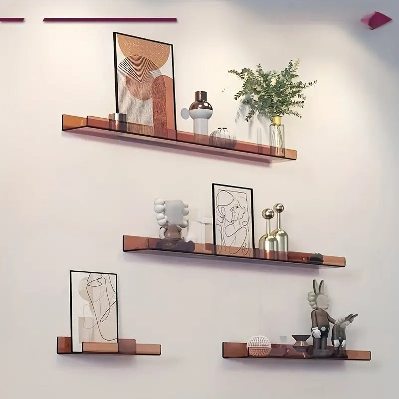 Industrial Floating Wall Shelf with Easy Installation | Stylish Blue Decor for Home 8