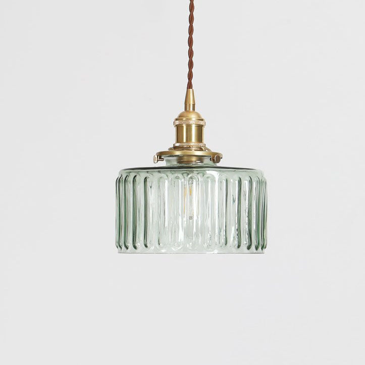 KintsugiGlow | Elegant Vintage Brass Glass Pendant Lighting Fixture 10