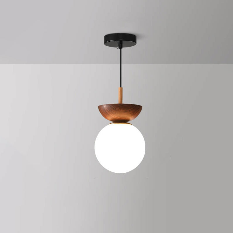 Luminara | Elegant Minimalist Glass Semi-Flush Mount Pendant Light 10