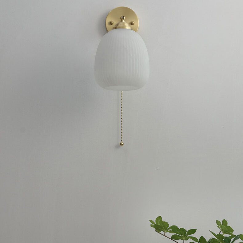Luminara | Elegant Modern Brass and Glass Wall Sconce Light 8