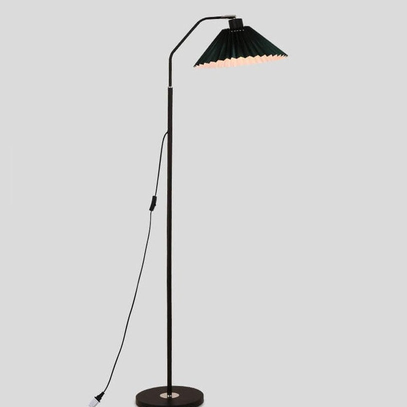Luminara | Elegant Modern Fabric Pleated Shade Floor Lamp 10