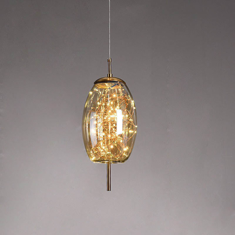 Luminara | Elegant Scandinavian Glass Pendant Light Fixture 15