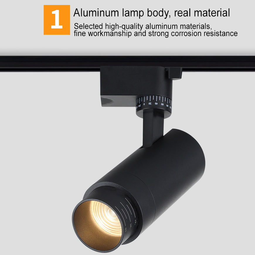 Luminara | Sleek Adjustable Dimmable LED Track Lighting Fixture 8