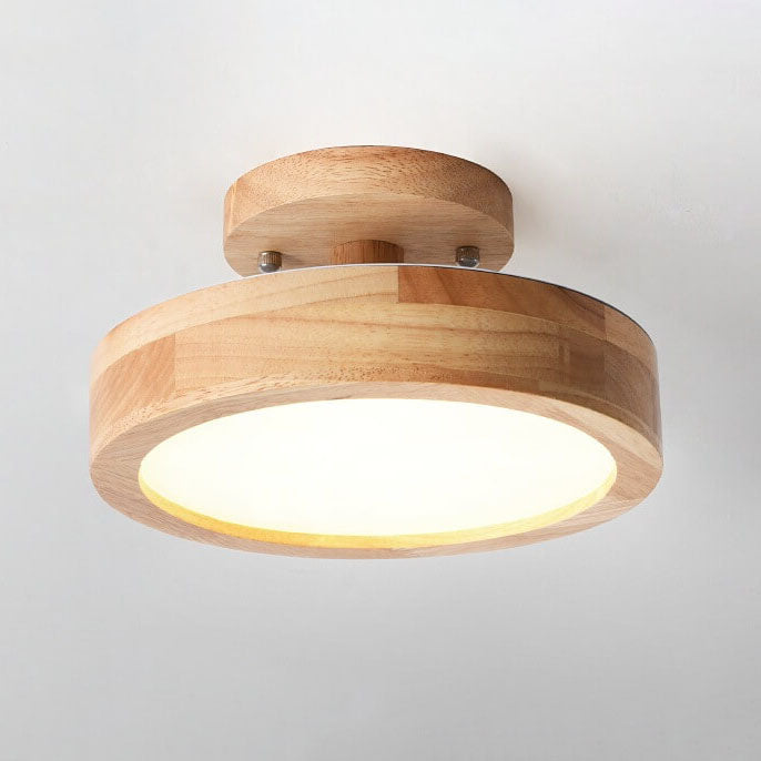 Lumos Flush Mount Ceiling Light | Modern Wood Design, Changeable Colors 15