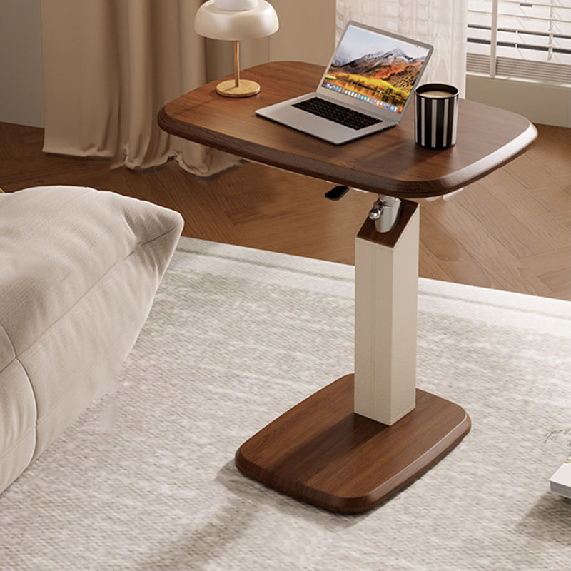 NordicElegance | Stylish Adjustable Saddle Leather Side Table 10