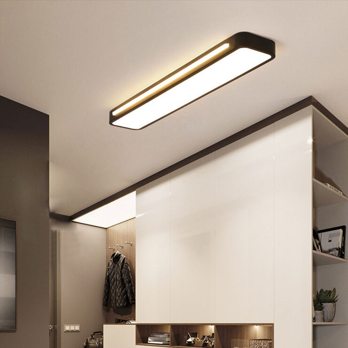 NordicGlow | Sleek Modern LED Flush Mount Ceiling Light Fixture 10