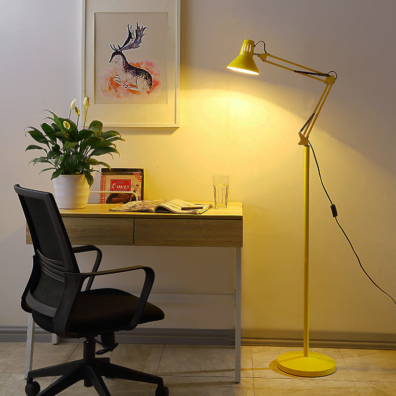 NordicGlow | Stylish Modern Iron Retractable Floor Lamp for Bedroom 9