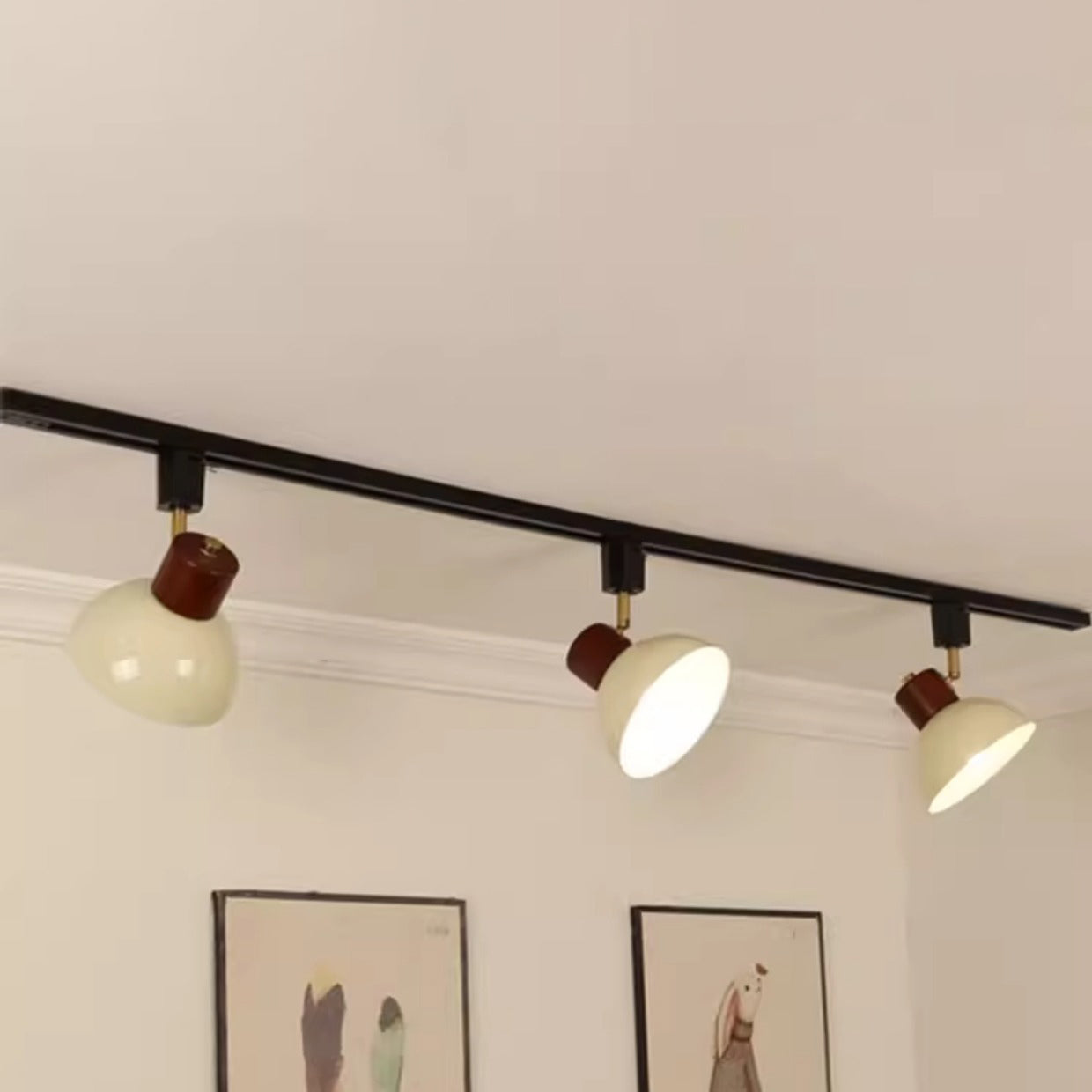 NordicWood | Elegant Adjustable Semi-Flush Mount Ceiling Light Fixture 17
