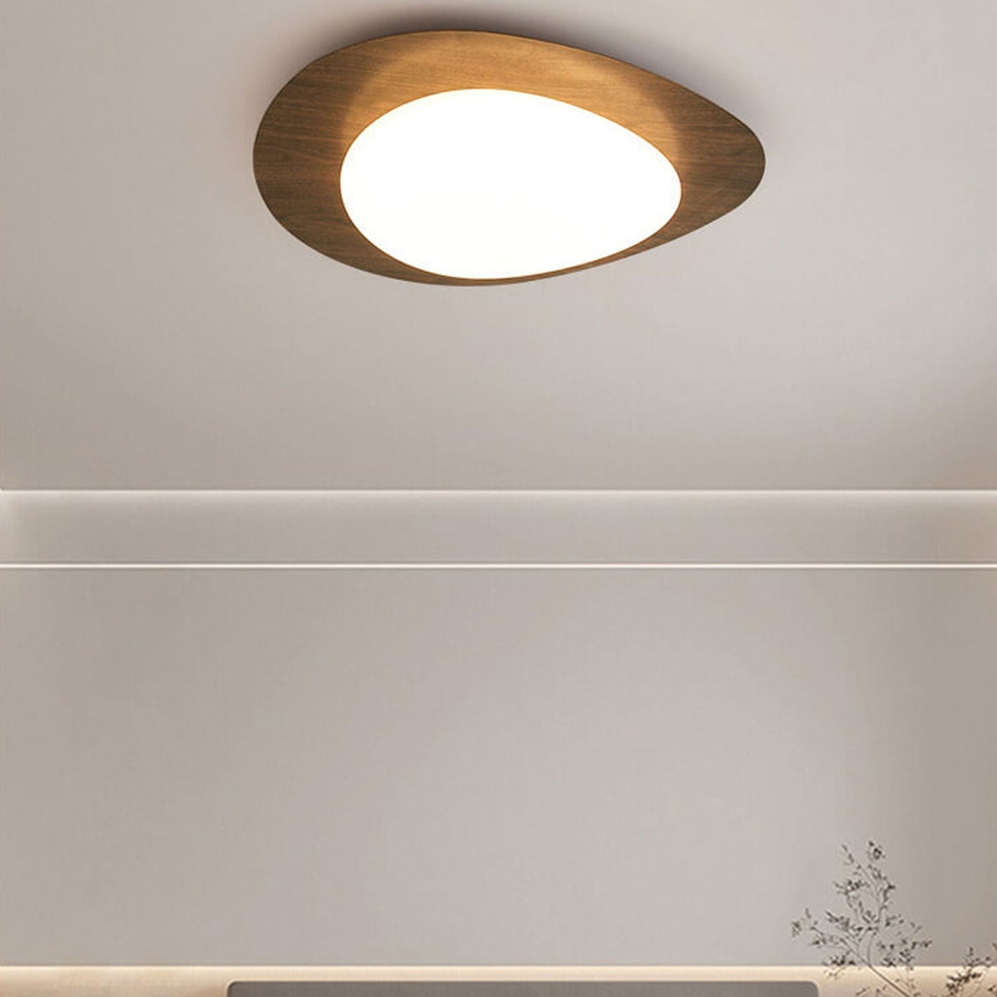 NordicWood | Modern Elegant LED Flush Mount Ceiling Light Fixture 13
