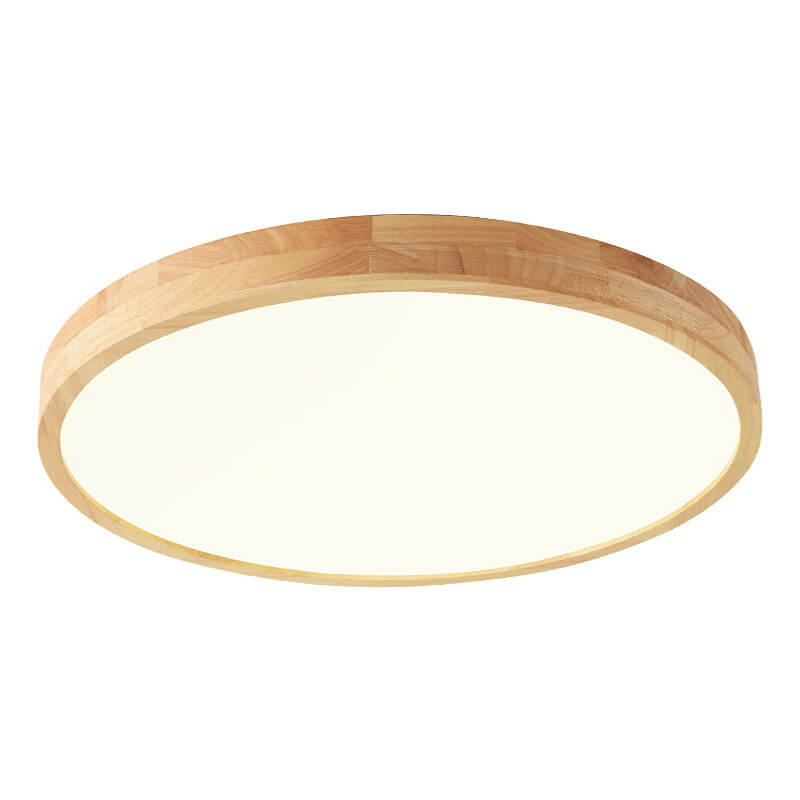 NordicWood | Sleek Ultra-Thin LED Flush Mount Ceiling Light Fixture 8