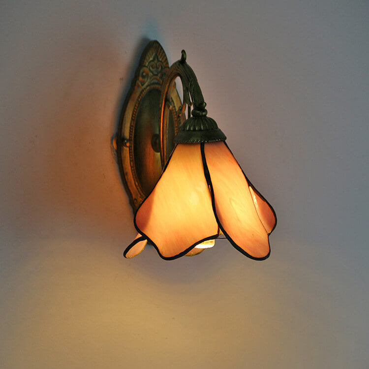 TiffanyPetal | Elegant Colorful Stained Glass Wall Sconce Lamp 9