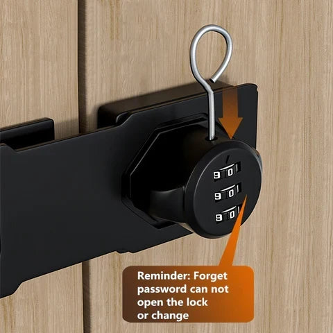 Tuzwa Combination Cam Lock – 3-Digit Resettable Cabinet Lock, 1,000 Codes, Zinc Alloy, Chrome Dials, 2/3-Hole Baseplate, Silver/Black