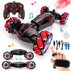 RC Car with Hand Gesture Control and Remote, RC Drift Car 4WD Stunt with LED Lights and Spray Fog, Remote Control Car