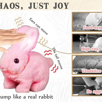 Bunny Toy, Interactive Plush Toy That Hops and Wiggles Ears – image 8