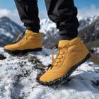 Snow Boots for Men, Waterproof Mens Winter Boots with Fleece Lining, Zero Drop Barefoot Boots with Wide Toe Box