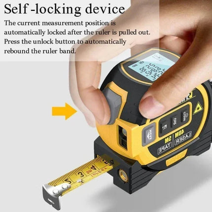 Laser Tape Measure 3 in 1, Digital Measuring Tape with Backlit LCD