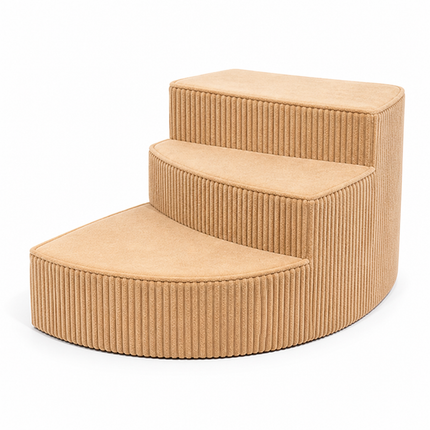 Orthopedic Foam Dog Stairs for Couch, Dog Steps for Small and Medium Dogs, Non Slip Pet Stairs with Corduroy Cover