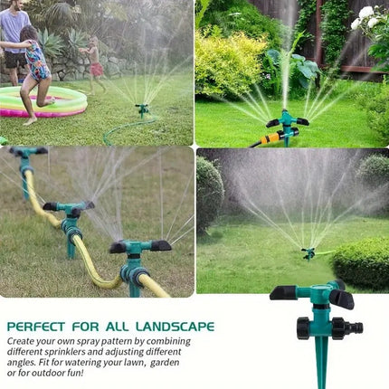 Sprinkler System for Gardens 5 Pack, Rotating Lawn Sprinkler 360 Degree – image 4