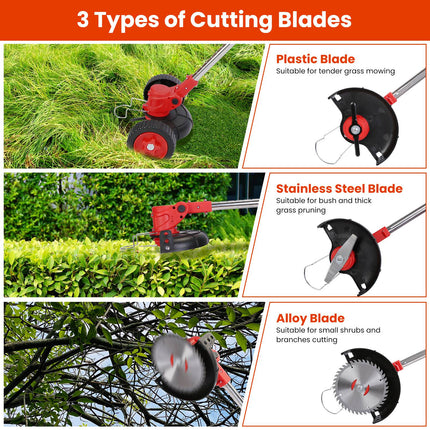 Weed Eater, Wheeled Weed Wacker for Narrow Yard Spaces – image 5
