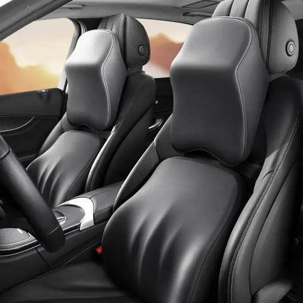 Lumbar Pillow for Car Seat, Memory Foam Lumbar Back Support Pillow with Adjustable Height, Car Seat Back Support