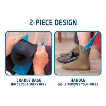Sock Aid Kit, Compression Sock Aid Device with Shoe Horn Handle