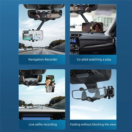 Rear View Mirror Mount with 360 Rotation, Phone Mount for Navigation – image 10
