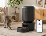 Tuzwa Smart Automatic Pet Feeder | 5GHz WiFi App-Controlled Food Dispenser with Programmable Timer | Large Capacity Auto Feeder for Cats & Dogs
