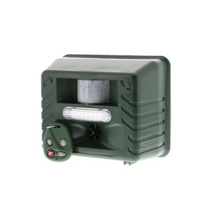 Solar Ultrasonic Bird Repeller for Woodpeckers, 15 to 20kHz, Flashing Lights, 170 Degree Outdoor Deterrent