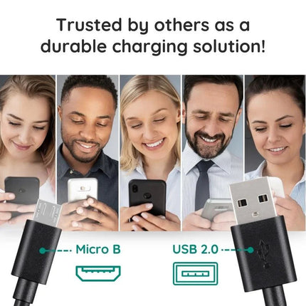 Micro USB Cable 10 ft, Extra Long Charger Cable for Android Phone and Camera – image 6