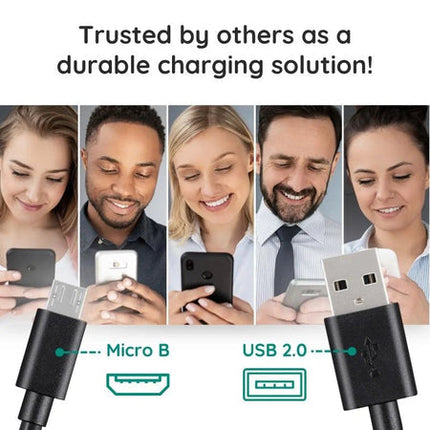 Micro USB Cable 10 ft, Extra Long Charger Cable for Android Phone and Camera
