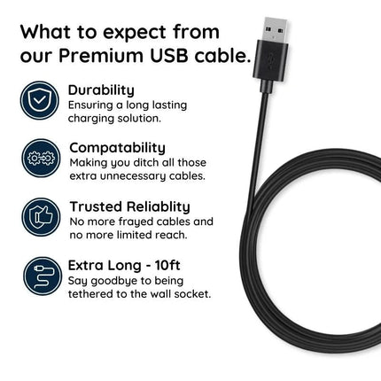 Micro USB Cable 10 ft, Extra Long Charger Cable for Android Phone and Camera – image 9