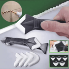 Caulk Remover Tool 3 in 1, Silicone Caulk Remover, Caulking Tool for Smoothing, Stainless Steel Scraper for Bathroom