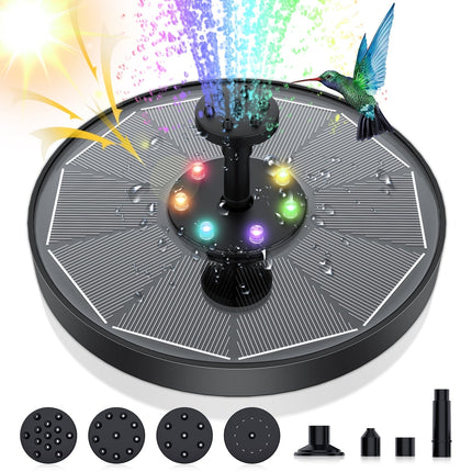 Solar Bird Bath Fountain, Outdoor Fountain for Garden and Pond – image 7