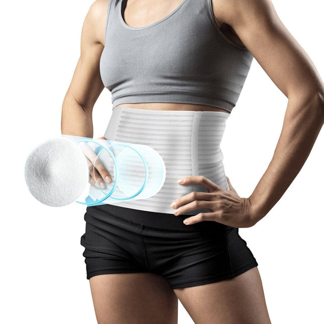Abdominal Binder for Men and Women, Hernia Belt for Men with Removable Pad