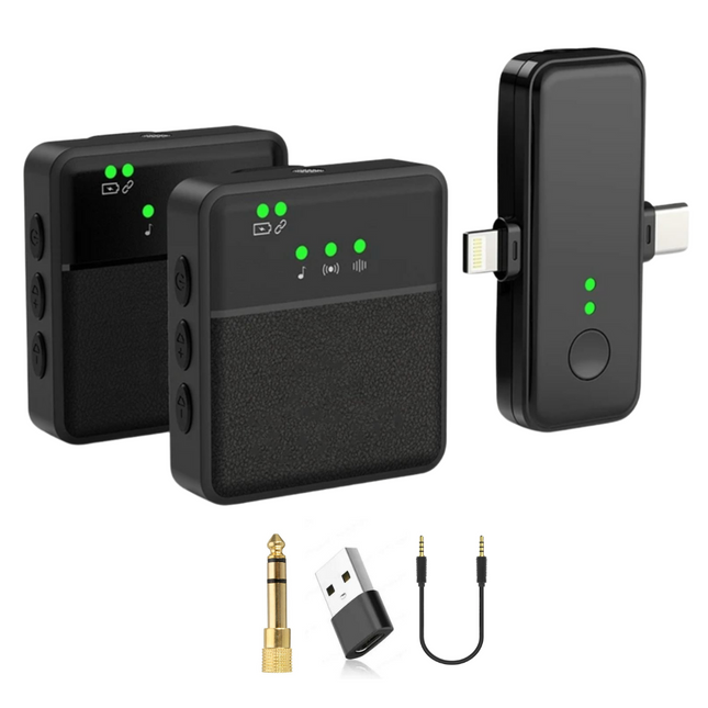 Wireless Microphone for iPhone and Android, Clip On Lapel Microphone for Camera – image 9