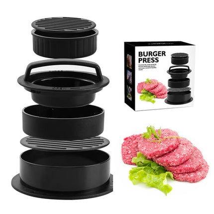 Burger Press, 3 in 1 Stuffed Burger Press with Removable Base Plate