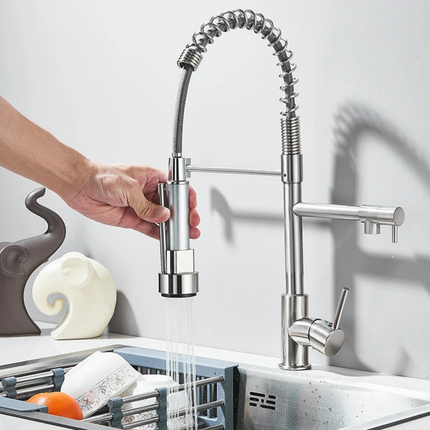 Pull Down Kitchen Faucet with Sprayer – image 12