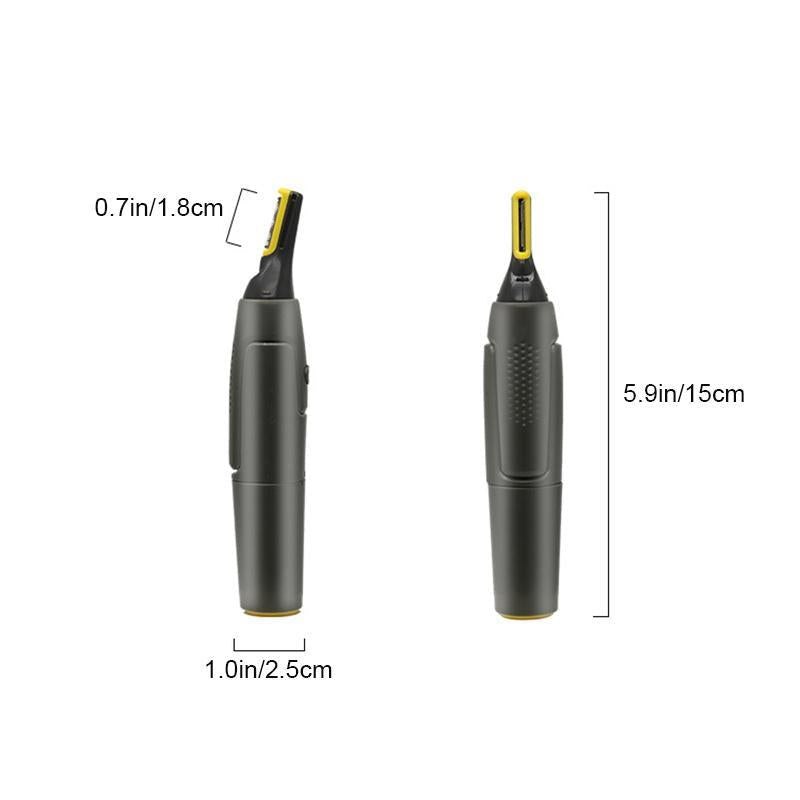 Tuzwa Precision Grooming Trimmer – Cordless Nose, Ear, Eyebrow, Beard & Mustache Detail Trimmer with Stainless Steel Blade & LED Light