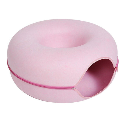 Cat Beds for Indoor Cats, Round Donut Pet Nest for Kittens – image 15