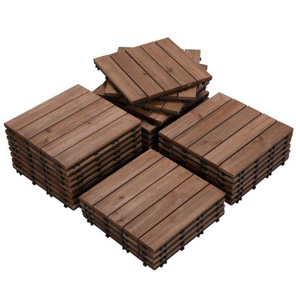 Wood Flooring Tiles 27 Pack, Outdoor Flooring Tiles – image 6