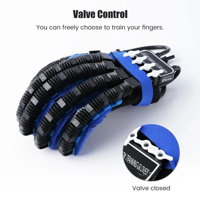 Hand Therapy Glove with Mirror Training, Adjustable Finger Valve