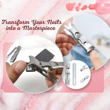 Nail Clippers for Thick Nails, Wide Jaw Heavy Duty Toenail Clippers with Catcher – image 6