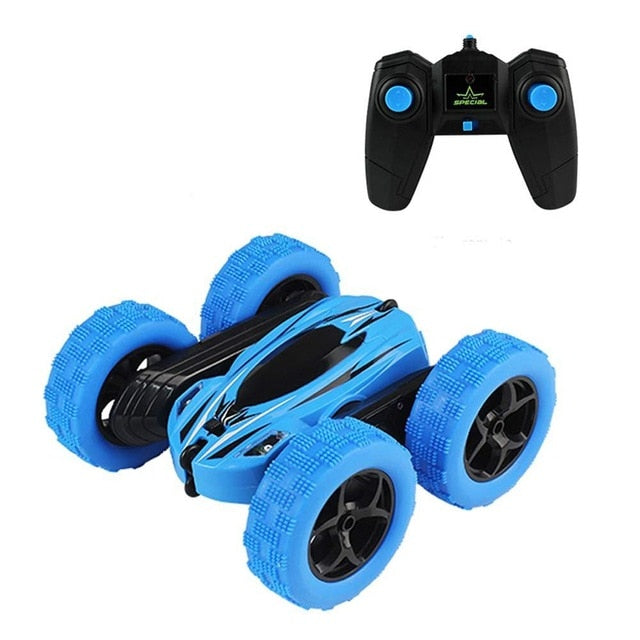 Remote Control Car for Kids, RC Stunt Car with 360 Degree Flips, 4WD Rechargeable Toy Car with LED Headlights