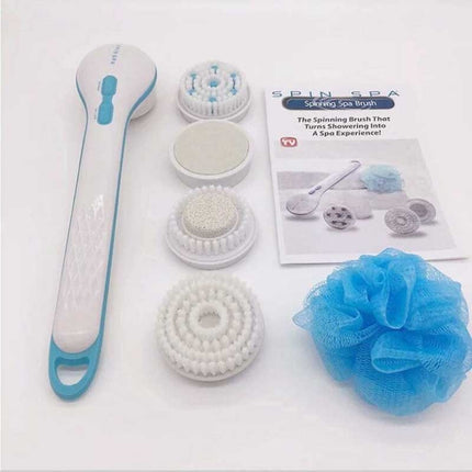 Exfoliating Body Brush with 5 Attachments, Spin Body Scrubber for Shower – image 5
