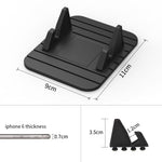 Tuzwa Car Phone Holder for Dashboard – Non-Slip Silicone Phone Mount with 360° Rotation, Hands-Free GPS Stand