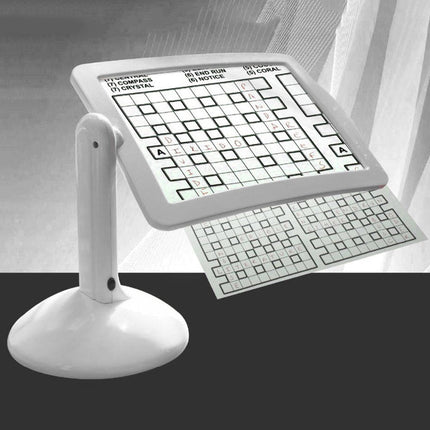 Page Magnifier for Reading, Hands Free Magnifying Glass with Light and Rotating Stand